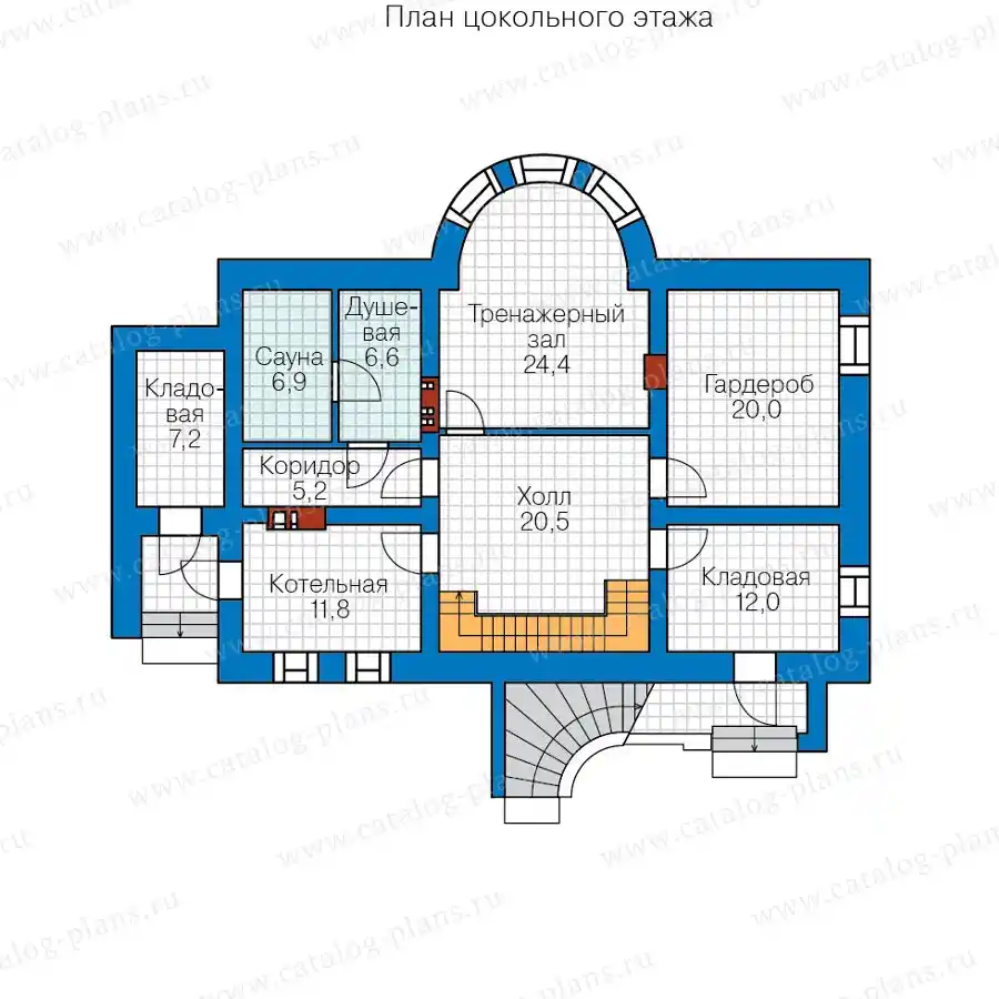 57-76KL - план первого этажа