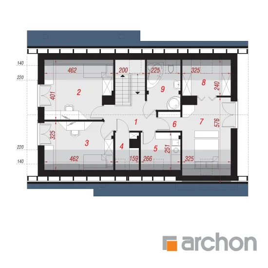 Изображение мансарды план