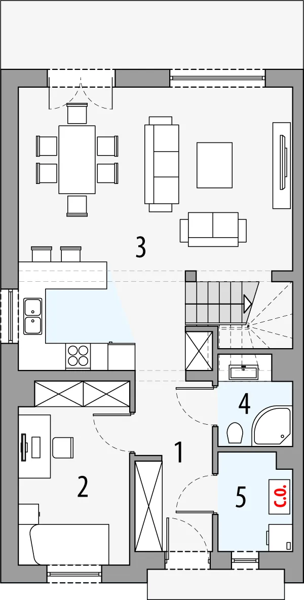 WRD3169 - план первого этажа