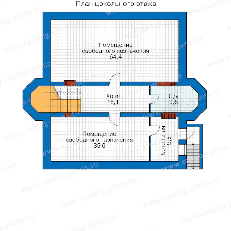 45-11CAL - план первого этажа