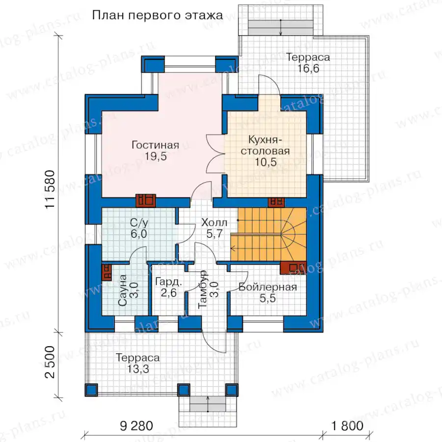 57-51BKL - план первого этажа