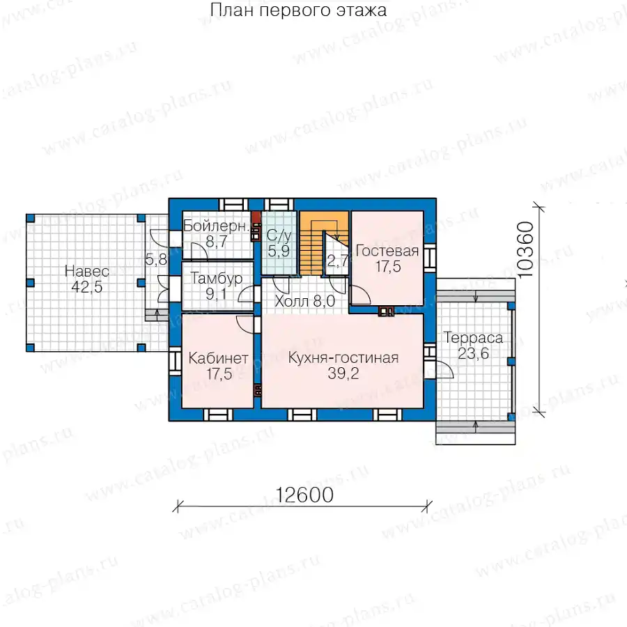 45-41L - план первого этажа