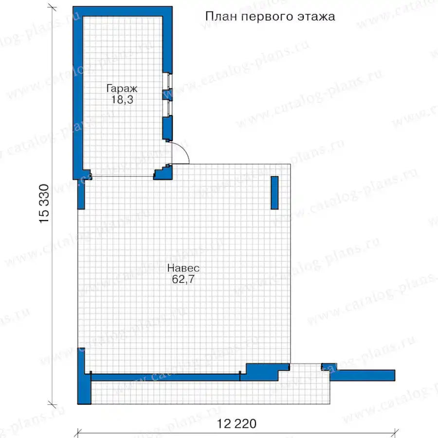 91-66L - план первого этажа