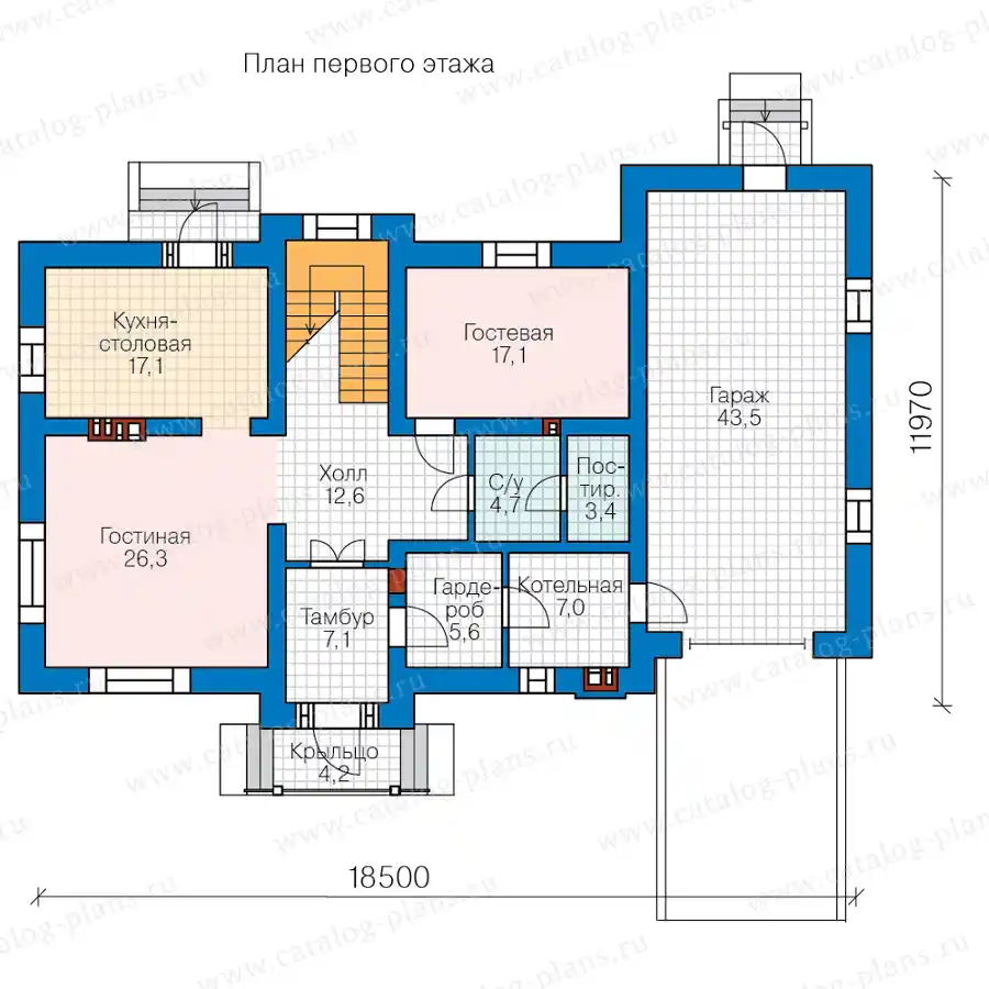 58-66A - план первого этажа