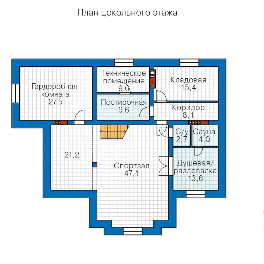 45-66L - план первого этажа