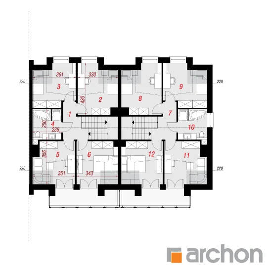 Изображение мансарды план