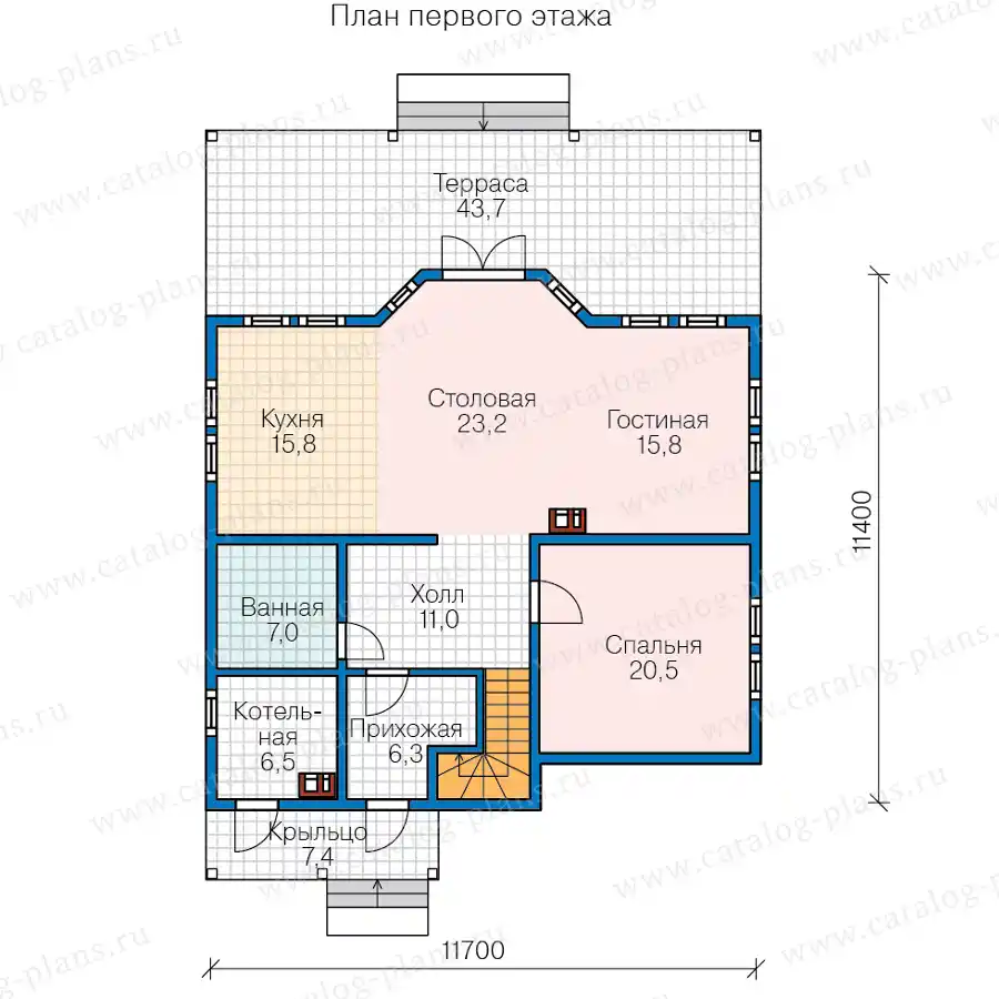 70-90 - план первого этажа