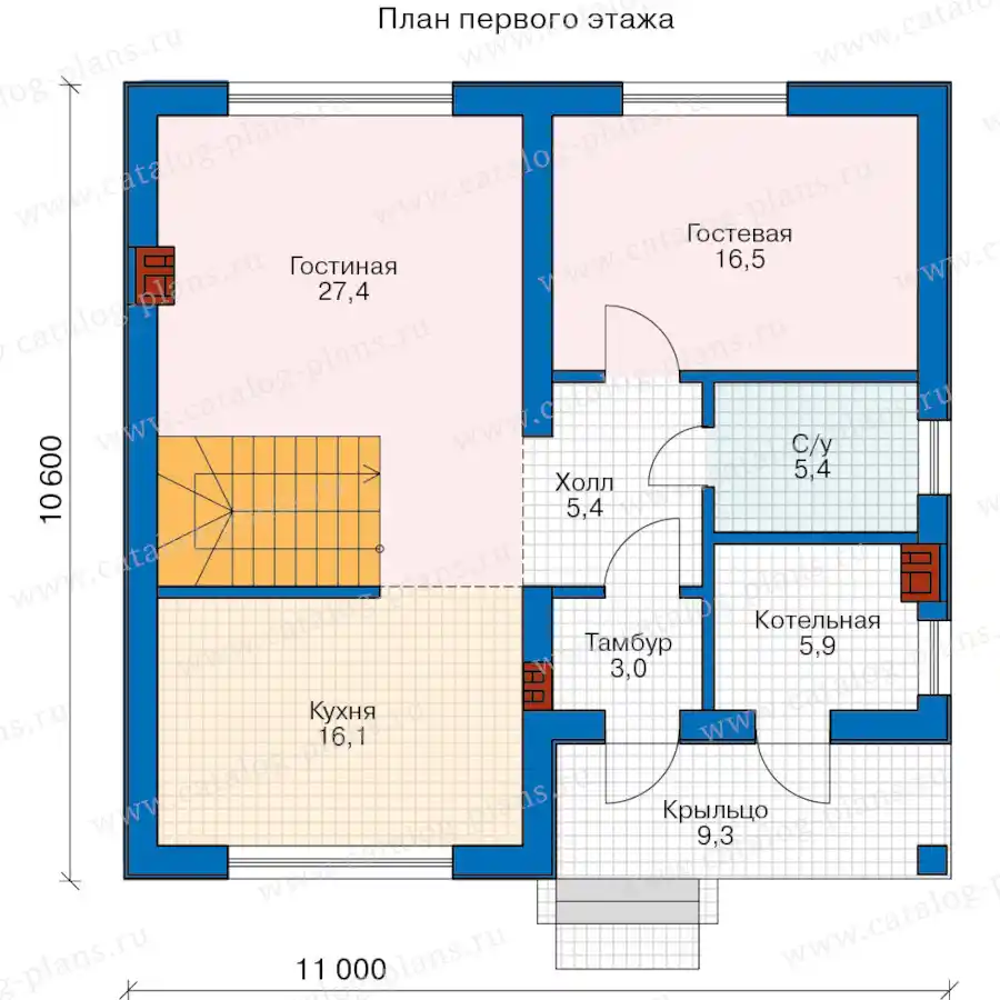 58-15FKB - план первого этажа