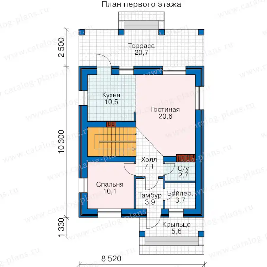 63-05ABK1L - план первого этажа