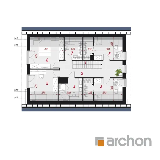 Изображение мансарды план