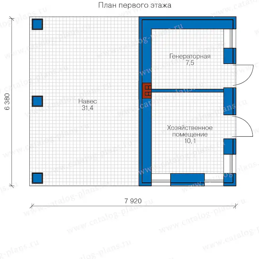 91-12L - план первого этажа