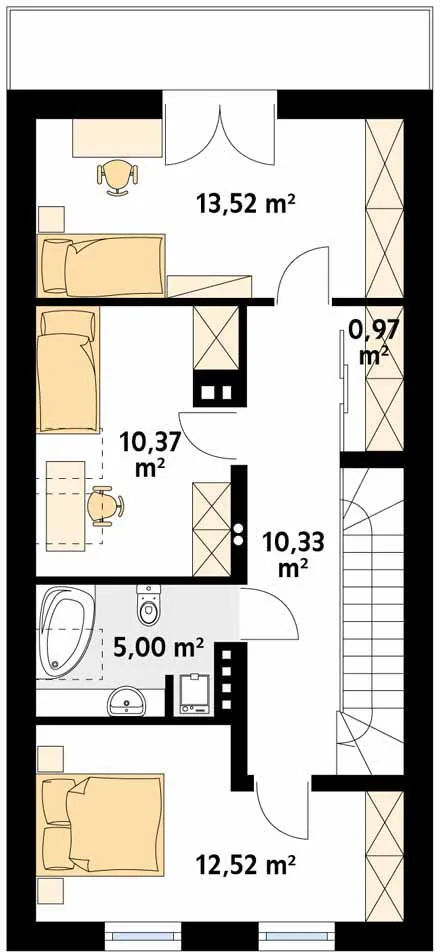 Изображение мансарды план