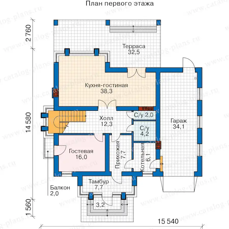 58-93A - план первого этажа