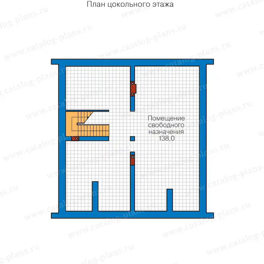 45-75L - план первого этажа