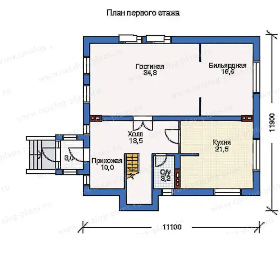 51-45 - план первого этажа