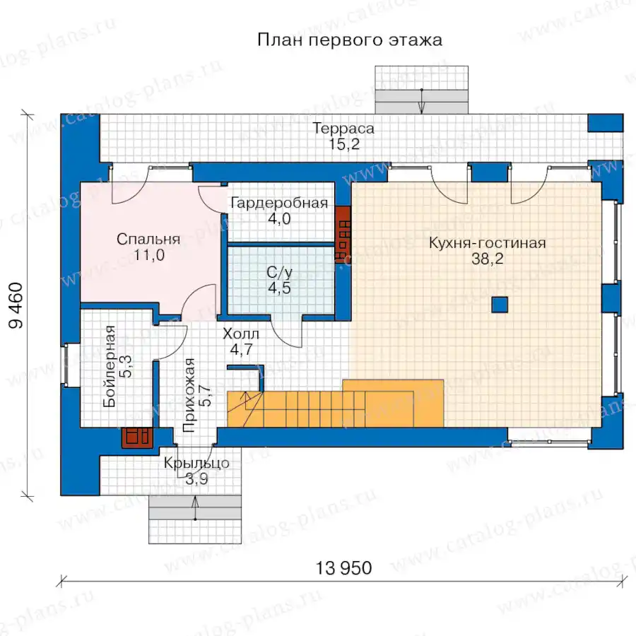 63-42DA - план первого этажа