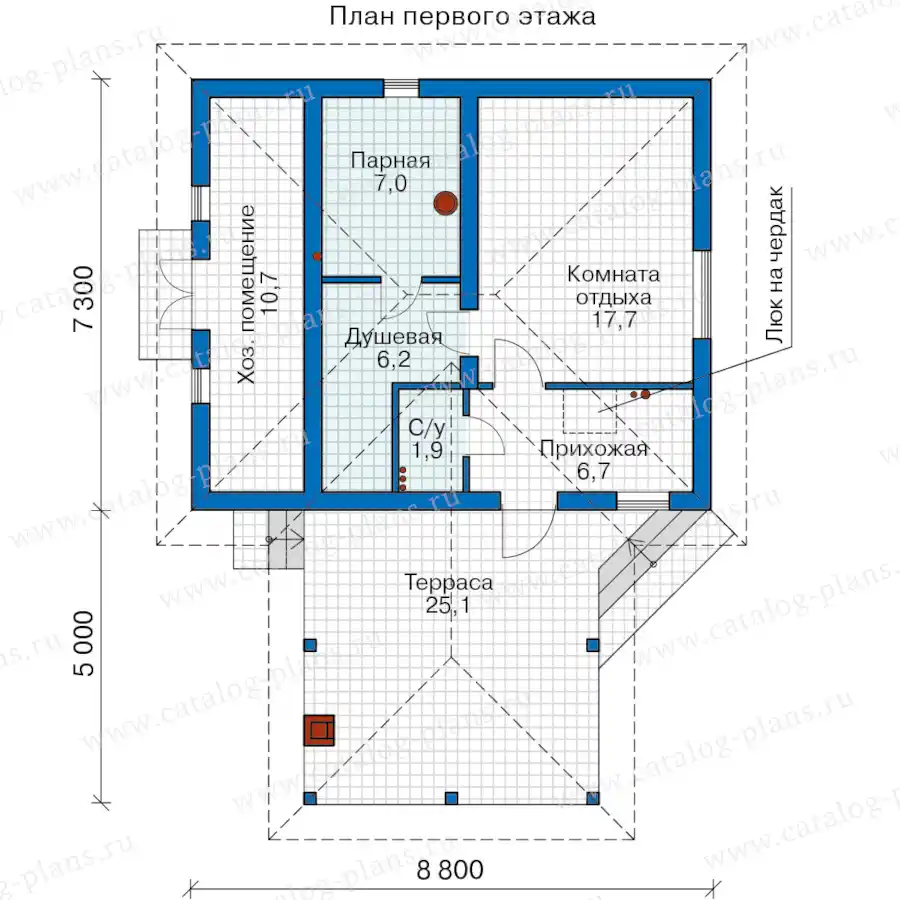 91-19B - план первого этажа