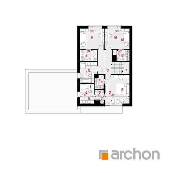 Изображение мансарды план