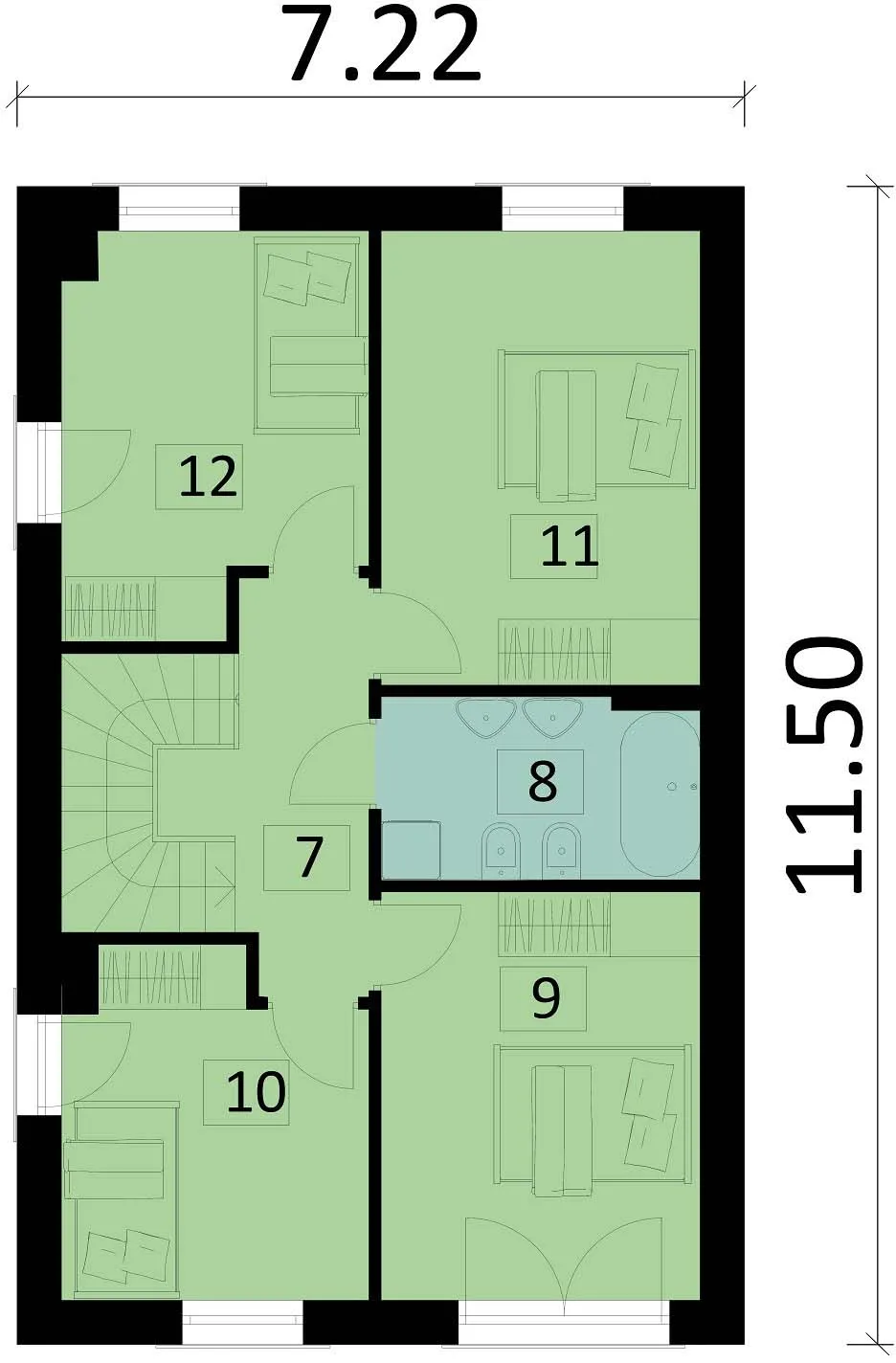 Изображение второго этажа план