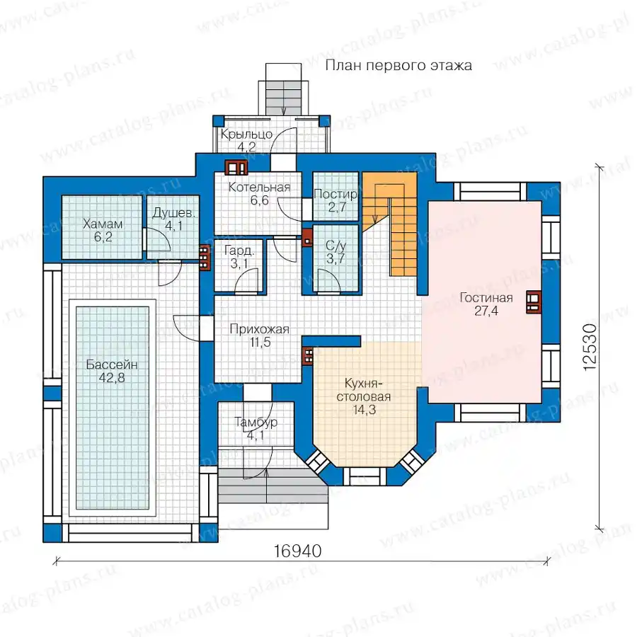 57-25KDL - план первого этажа