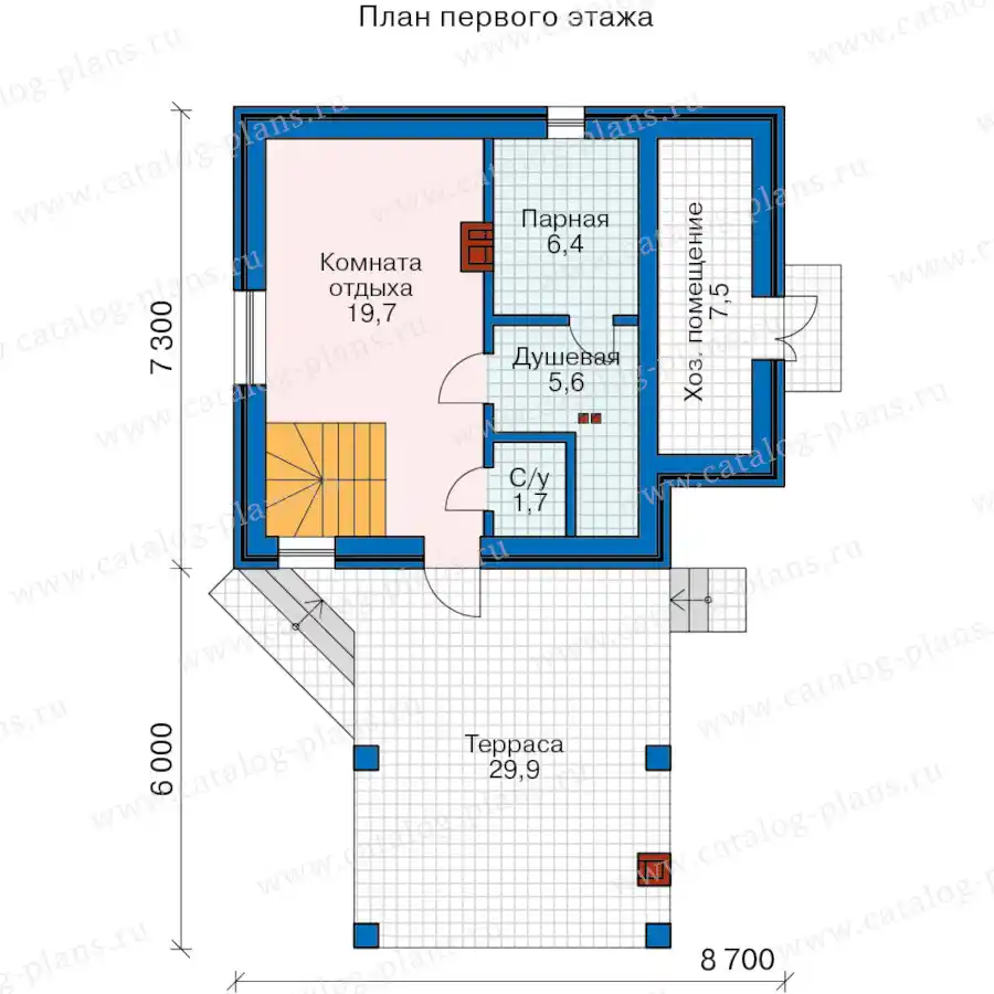 91-19HL - план первого этажа