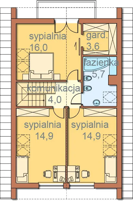 Изображение мансарды план