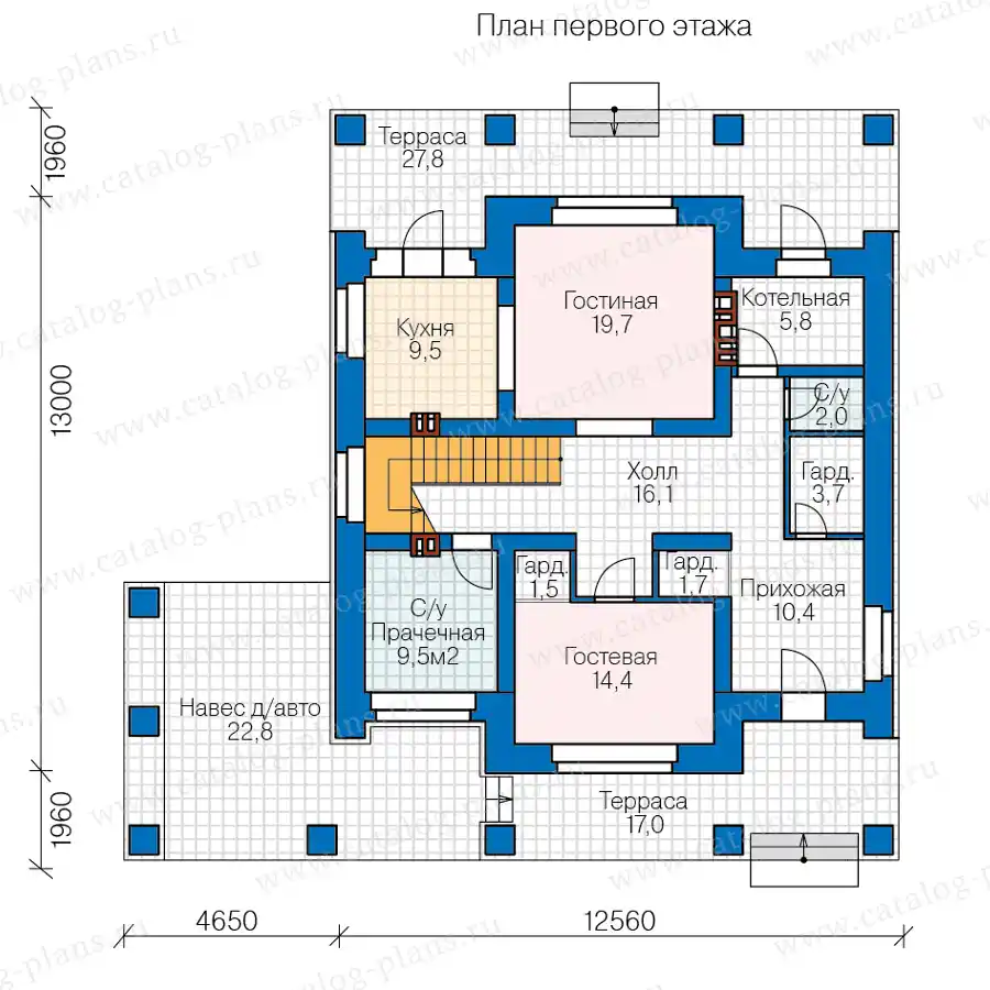 46-02L - план первого этажа