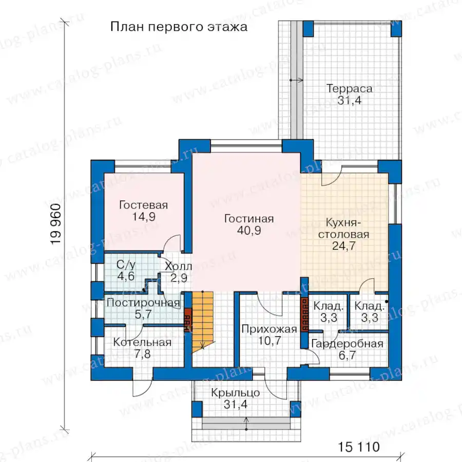 46-67L - план первого этажа