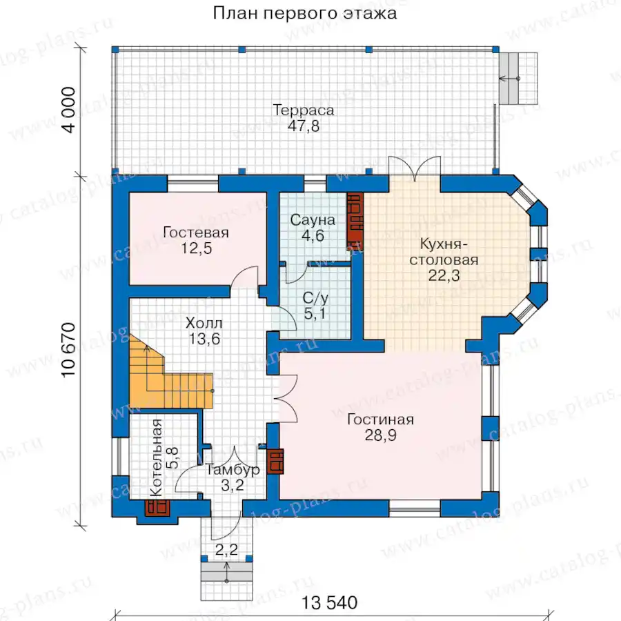 58-23NL - план первого этажа