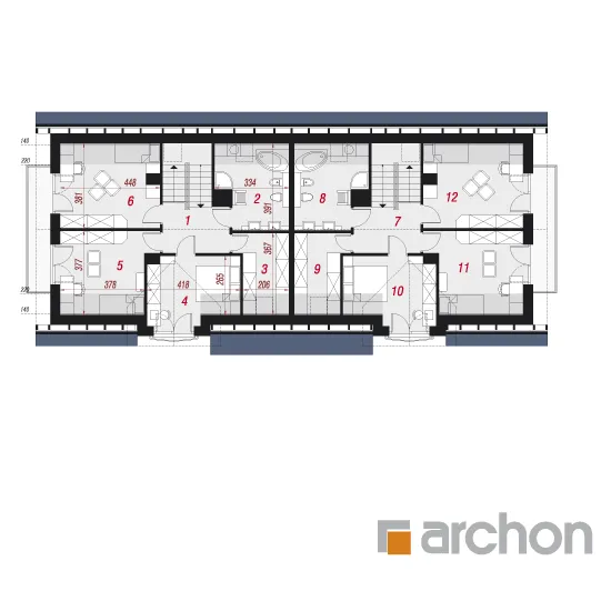 Изображение мансарды план