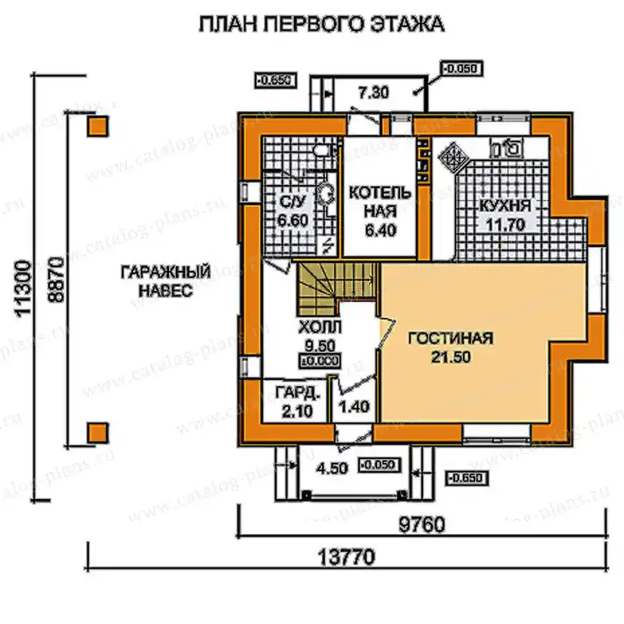 59-52 - план первого этажа