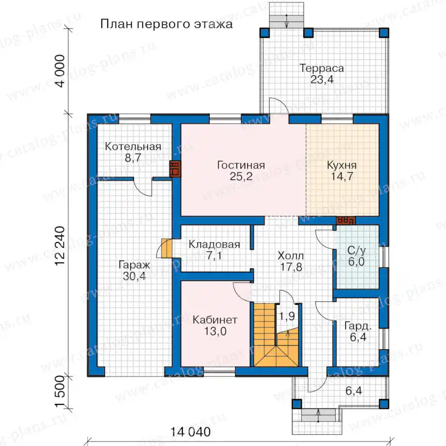 57-47BA - план первого этажа