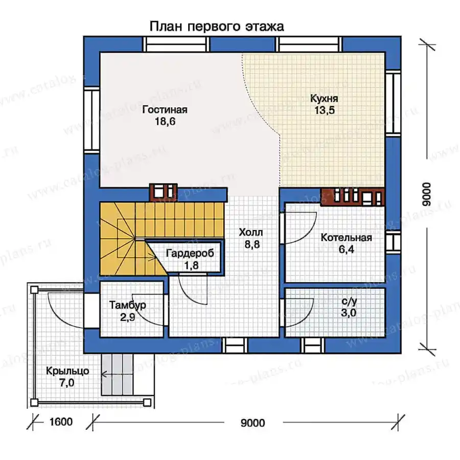 57-08K - план первого этажа