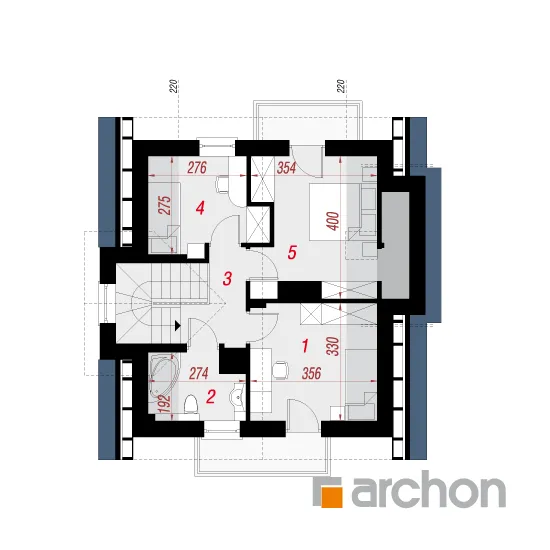 Изображение мансарды план